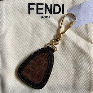 Fendi leather key holder.